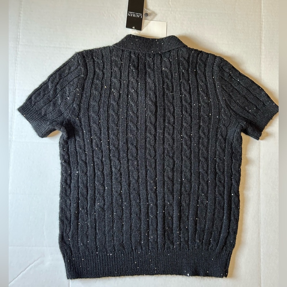Lauren Ralph Lauren Wool Blend Cable Sweater - Picture 5 of 8